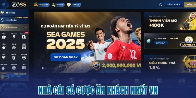 Nhà cái cá cược ăn khách nhất VN