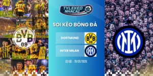 Thứ hạng BXH Dortmund vs Inter Milan trên bảng tổng sắp