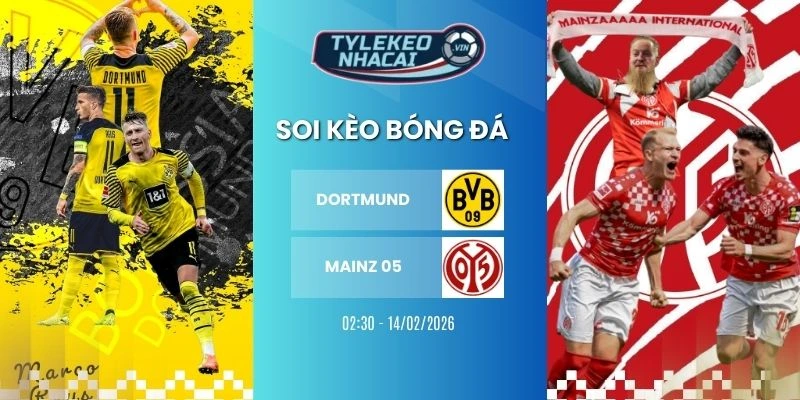 Soi kèo nhà cái Dortmund vs Mainz 05 hôm nay ngày 14/02/2026 - Bundeslig