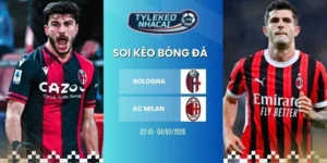 Tỷ lệ kèo nhà cái Bologna vs AC Milan