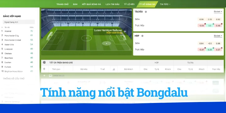 Giới thiệu khái quát về nền tảng Bongdalu